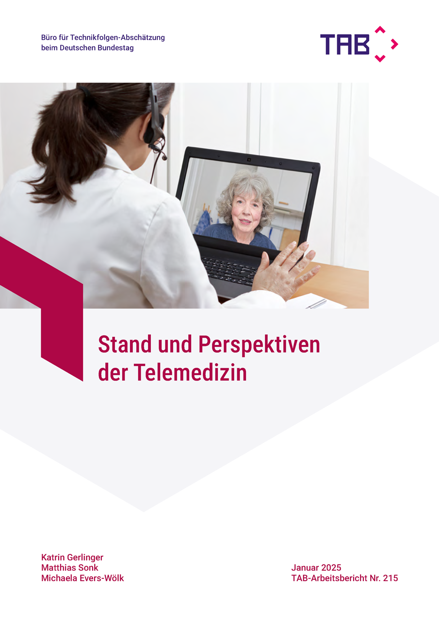 Cover: TAB-Arbeitsbericht 215: Stand und Perspektiven der Telemedizin